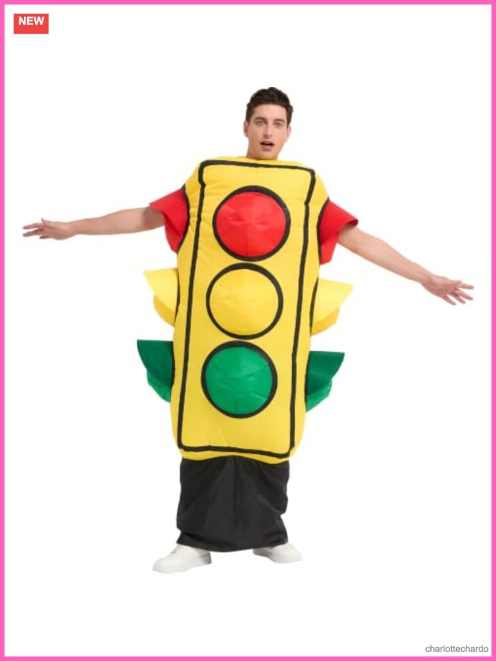 Adult Inflatable Traffic Light Costume Full Body Blow Up Suit